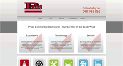 Desktop Screenshot of presscommercials.co.uk